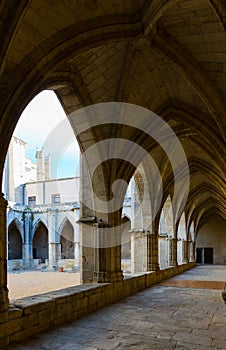 Courtyard of Cathedral of Saint Nazaire, Beziers