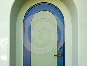 Arched door in the American Southwest photo