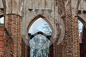 Arched door at Tartu Cathedral