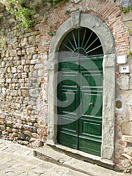 Arched door Tuscany stone