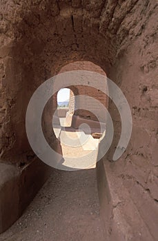 Arched doorways at the Spanish Mission, Pecos National Historical Park, Pecos, NM