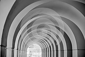 Arched entrance in Black and White