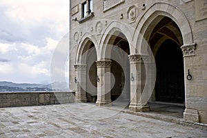 Arched facade