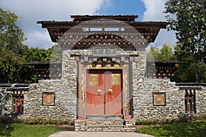 Arched gate Bhutan style