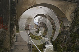 The arched gates of the Graft bastion, Romania, Brasov Bastionul Graft 1515- 1521