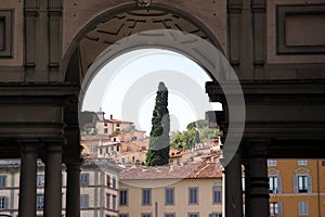 Arched Gateway in Florence, Italy