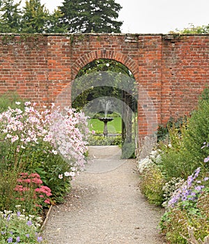 Arched Gateway to an English Walled Garden photo