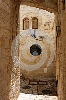 Arched passage in the Old City of Jerusalem