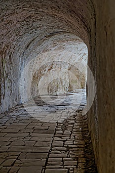 Arched Passage in the Old Fortress of Corfu