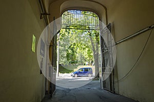 Arched passage in an old house