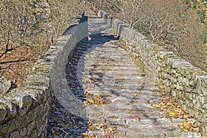 Arched stone bridge of Pyli built 1514 AD, Greece