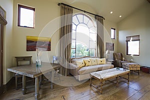 Arched Window In Living Room