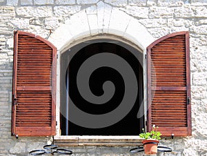 Arched window