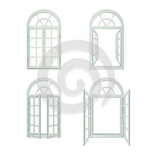 Arched Windows Realistic Set