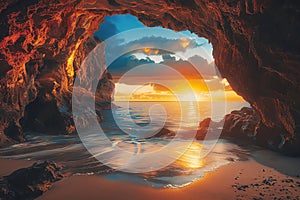 archeologic formation, AI generated