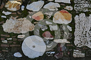 Archeological dig style wall