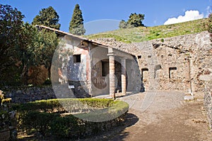 Archeological excavations of Pompeii, Italy