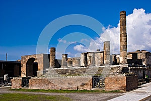 Archeological excavations of Pompeii, Italy