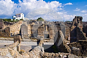 Archeological excavations of Pompeii, Italy