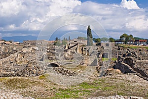 Archeological excavations of Pompeii, Italy