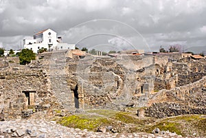 Archeological excavations of Pompeii, Italy