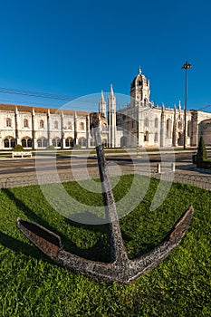 Archeological Museum in Belem with passing tram