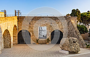 Archeological Museum Musee dÃ¢â¬â¢Archeologie at Bastion Saint-Andre boulevard in historic old town of Antibes city in France