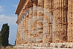 The archeological park of Paestum in Italy