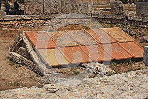 The archeological park of Paestum in Italy