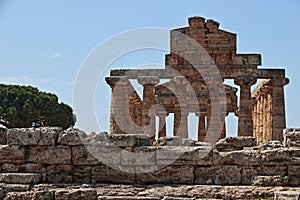 The archeological park of Paestum in Italy