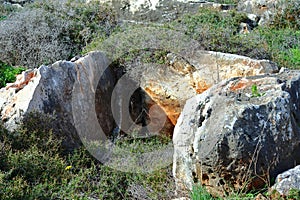 Archeological place dolmen bronze age.
