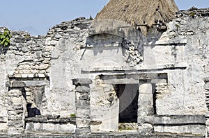 Archeological ruins, built by the Mayas