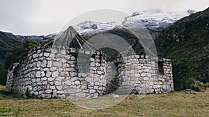 Archeological ruins at Huascaran National Park, Peru