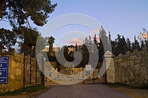 Archeological ruins in Latrun Trappist Monastery highway 1 connecting Jerusalem to Tel Aviv Israel.