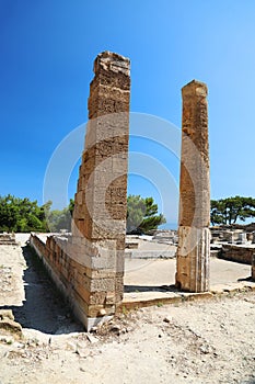 Archeological site of ancient Kamiros. Rhodes, Greece