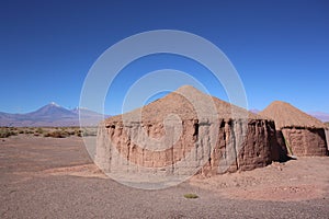 Archeological site in Atacama desert - Aldea de Tulor, the ancient settlement in Chile