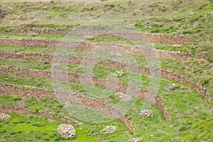 Archeological site Moray in Cusco Peru.