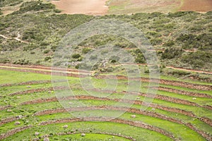 Archeological site Moray in Cusco Peru.