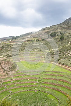 Archeological site Moray in Cusco Peru.