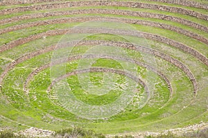 Archeological site Moray in Cusco Peru.