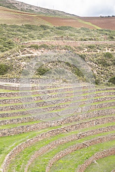 Archeological site Moray in Cusco Peru.