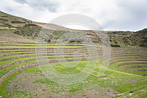 Archeological site Moray in Cusco Peru.