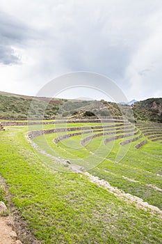 Archeological site Moray in Cusco Peru.