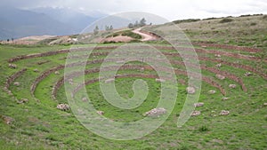 Archeological site Moray in Cusco Peru.