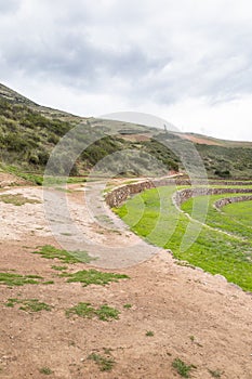 Archeological site Moray in Cusco Peru.