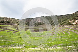 Archeological site Moray in Cusco Peru.