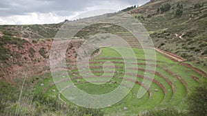 Archeological site Moray in Cusco Peru.