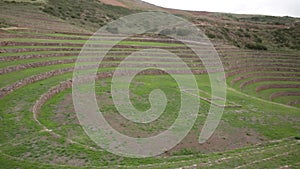 Archeological site Moray in Cusco Peru.