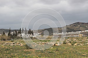 Archeological site outside of Tetouan, city in Morocco / North Africa