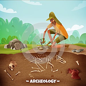 Archeologist Outdoor Expedition Background